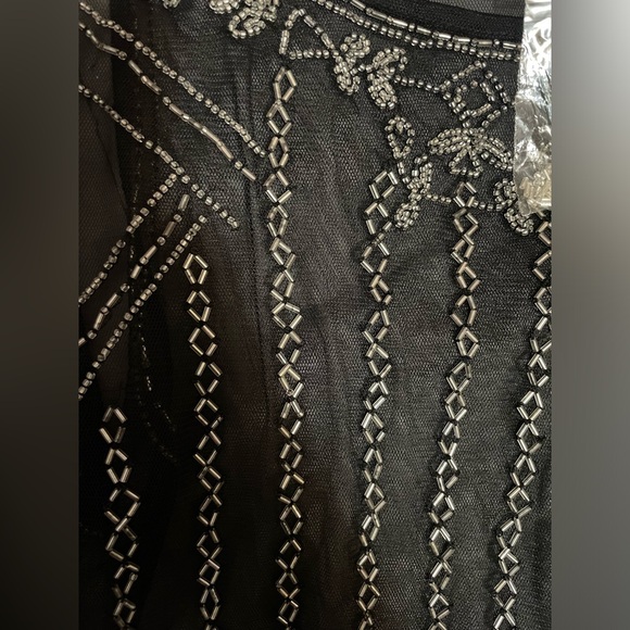 Black mesh beaded tank size L - Picture 4 of 5
